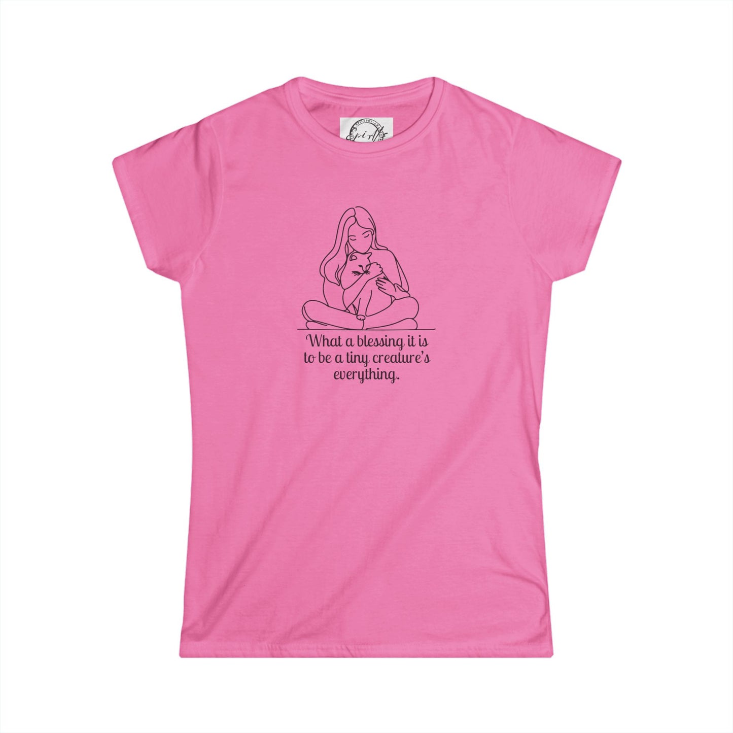 Blessing Inspirational Cat Lady's Softstyle Tee