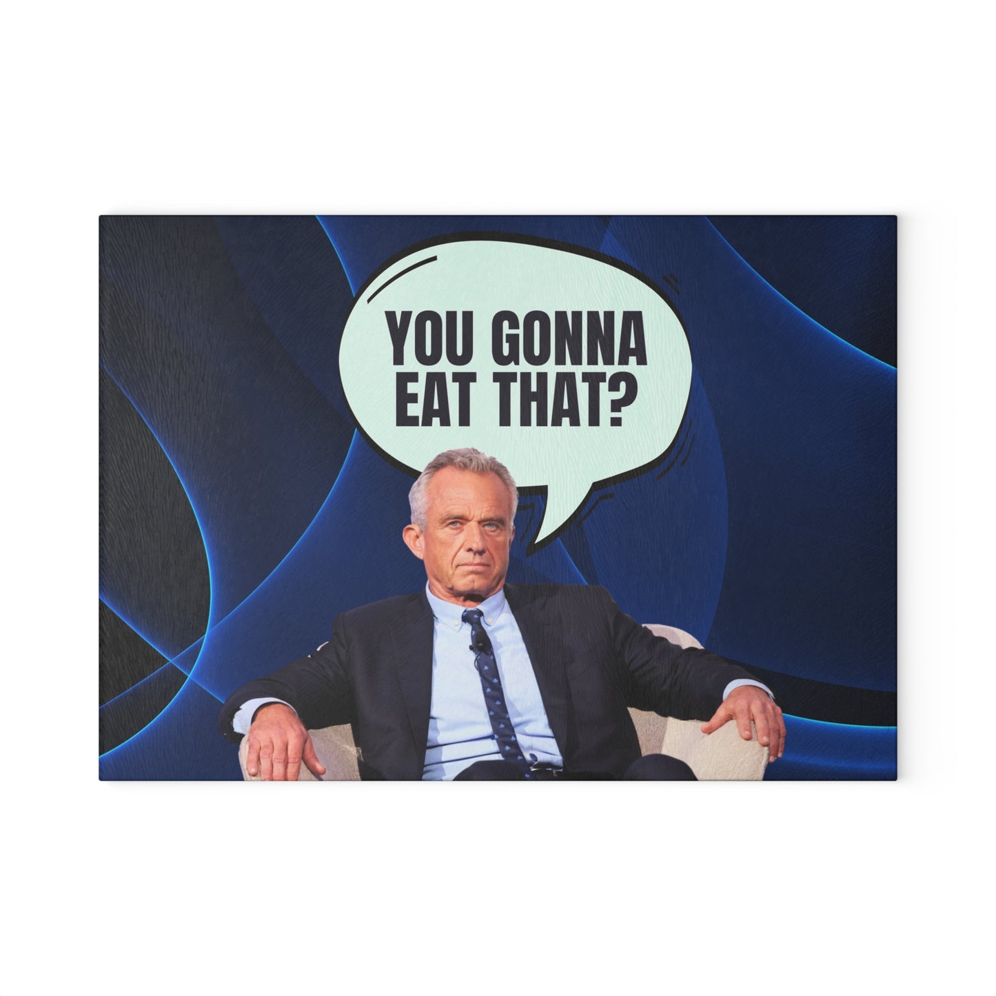 Funny Glass Cutting Board - 'You Gonna Eat That?' Kitchen Decor for Chefs and Foodies