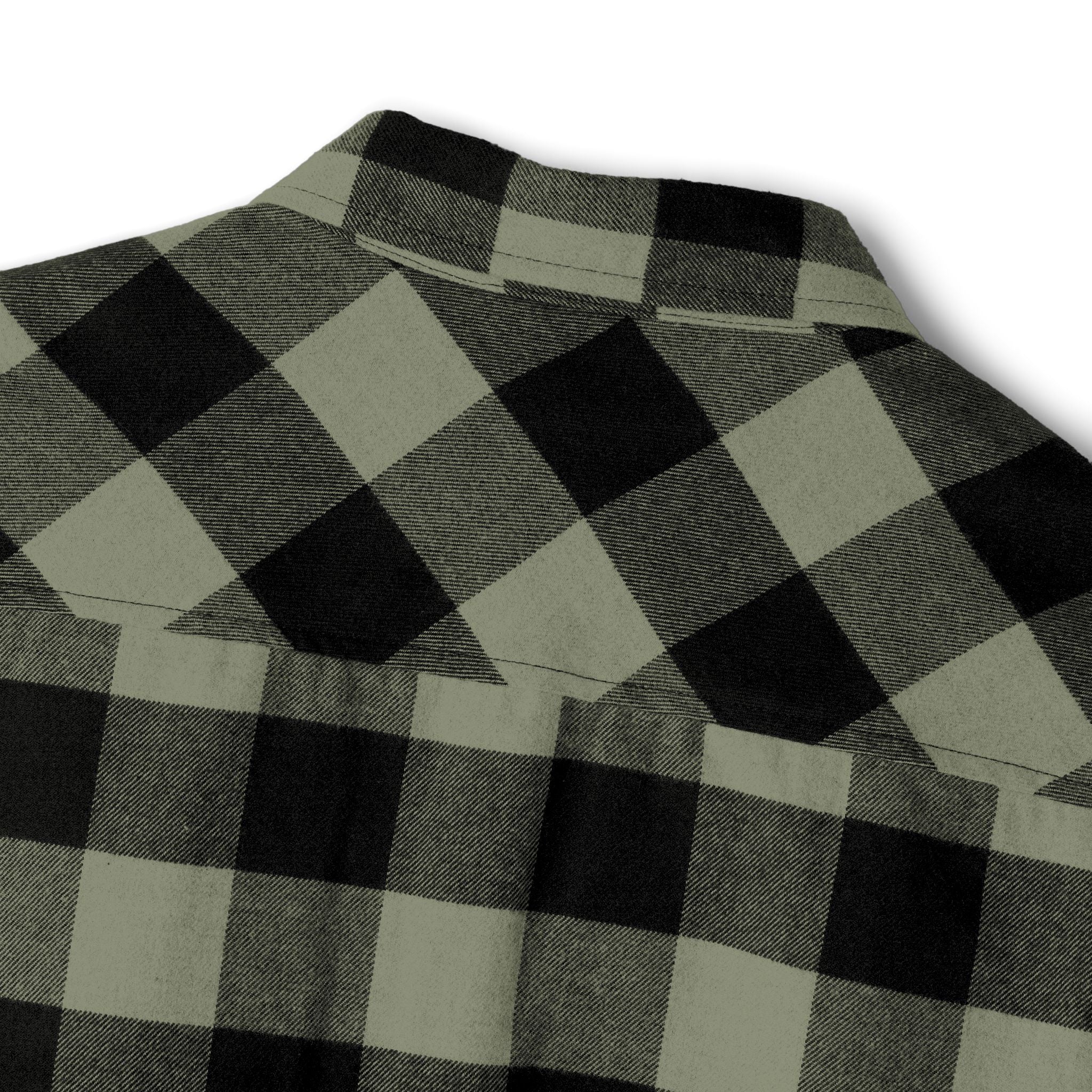 Photo depicting the ​Epilepsy Butterfly Unisex Flannel Shirt from EpiAl's Shop.
