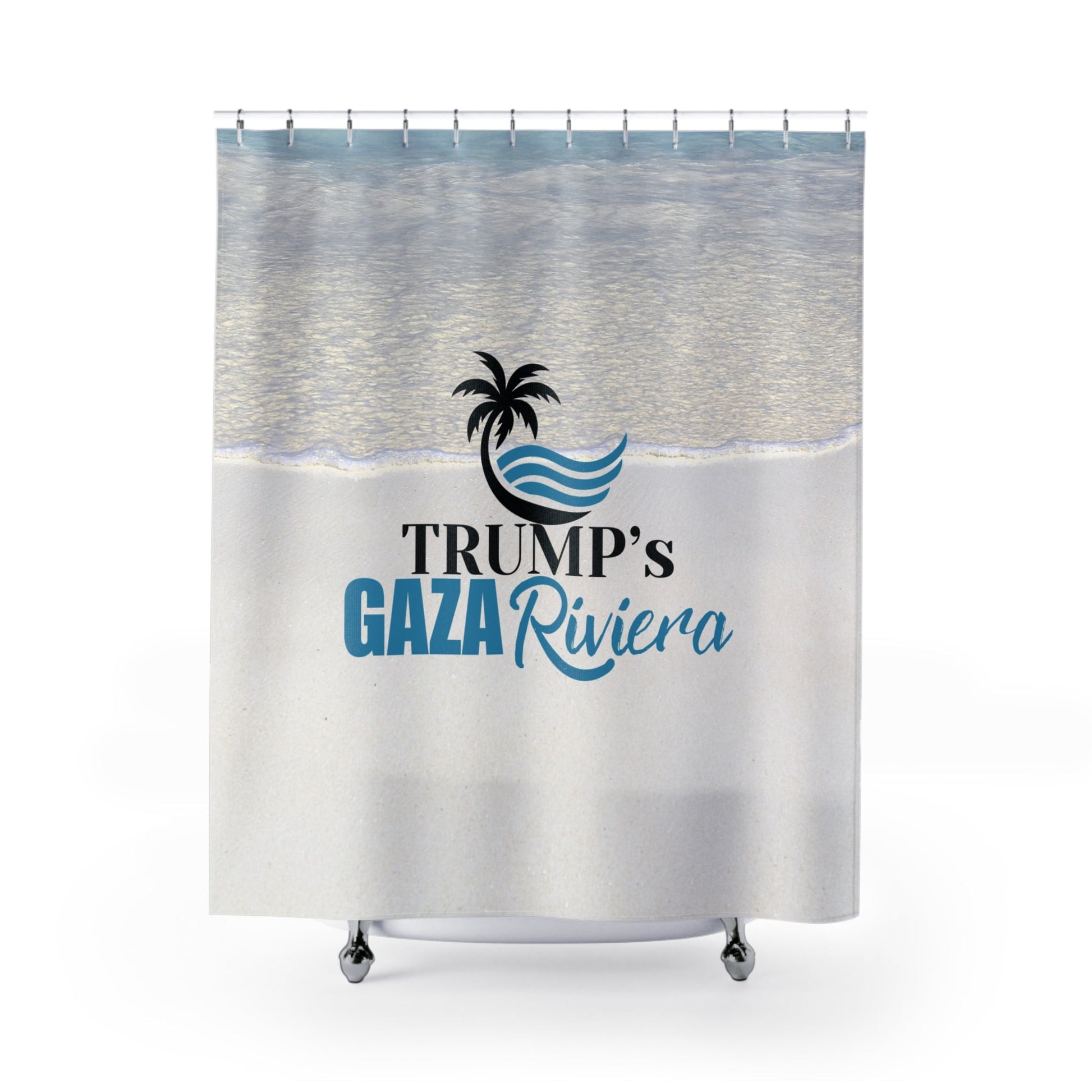 Trump's Gaza Riviera Shower Curtain Printify