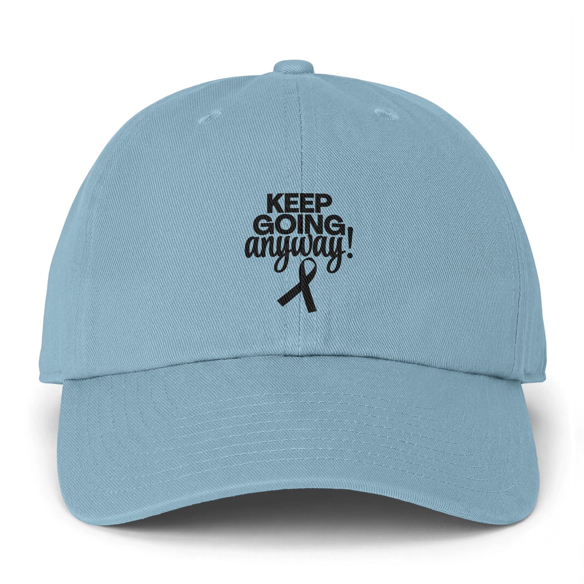 Keep Going Anyway Awareness Ribbon Dad Hat