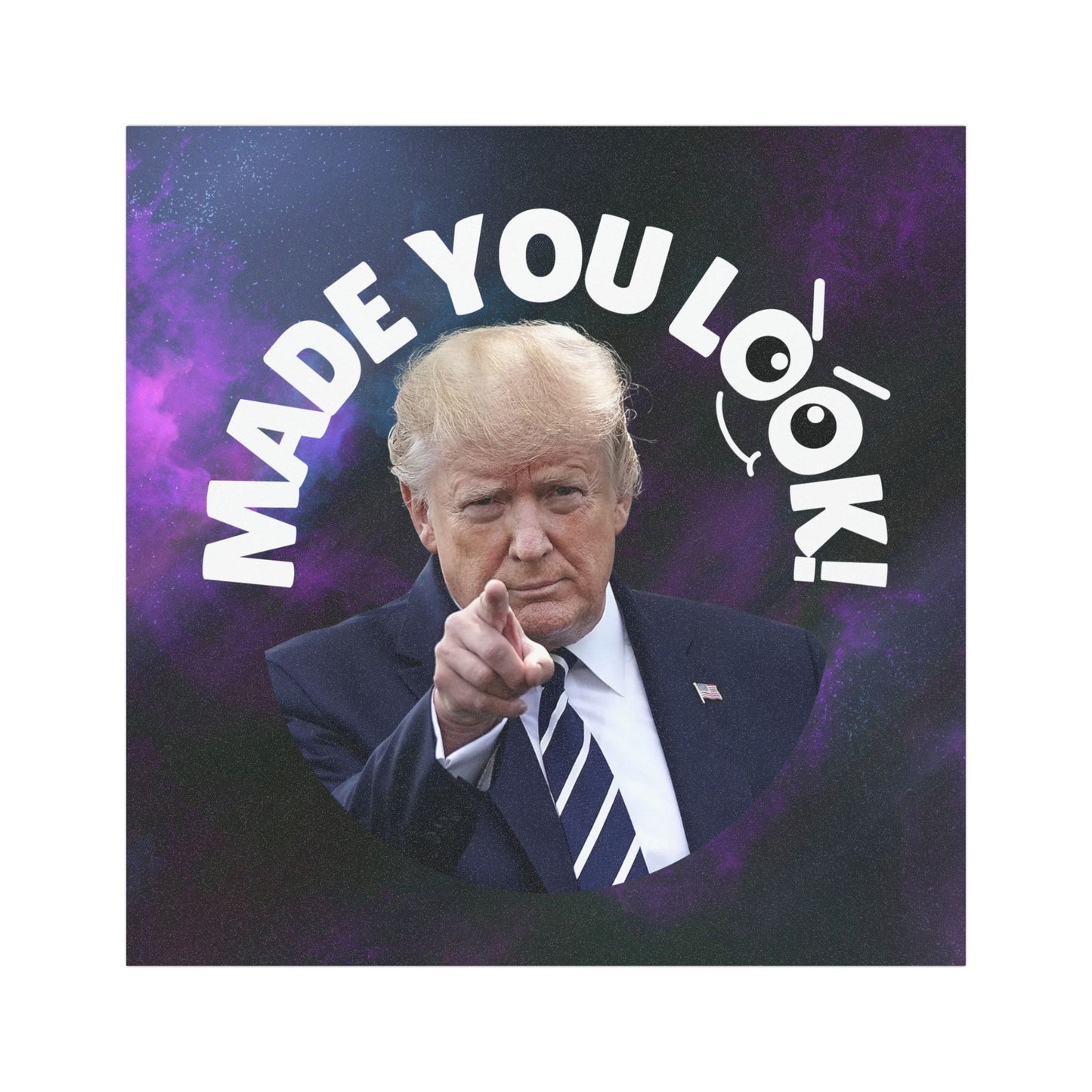 Funny Car Magnet - 'Made You Look!' - Humorous Auto Decor