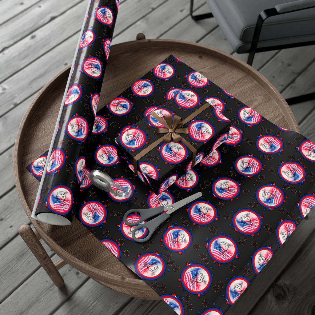 Draw Your Own Conclusions All-Occasion Gift Wrap – Patriotic Satire Wrapping Paper