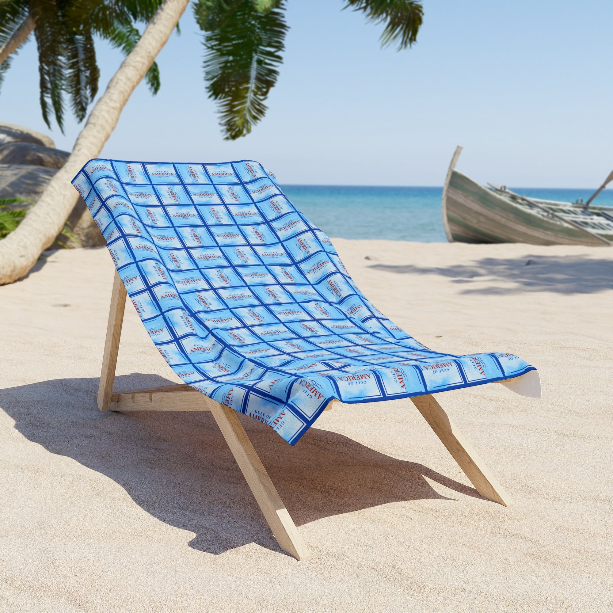 American Gulf Patterned Beach Towel