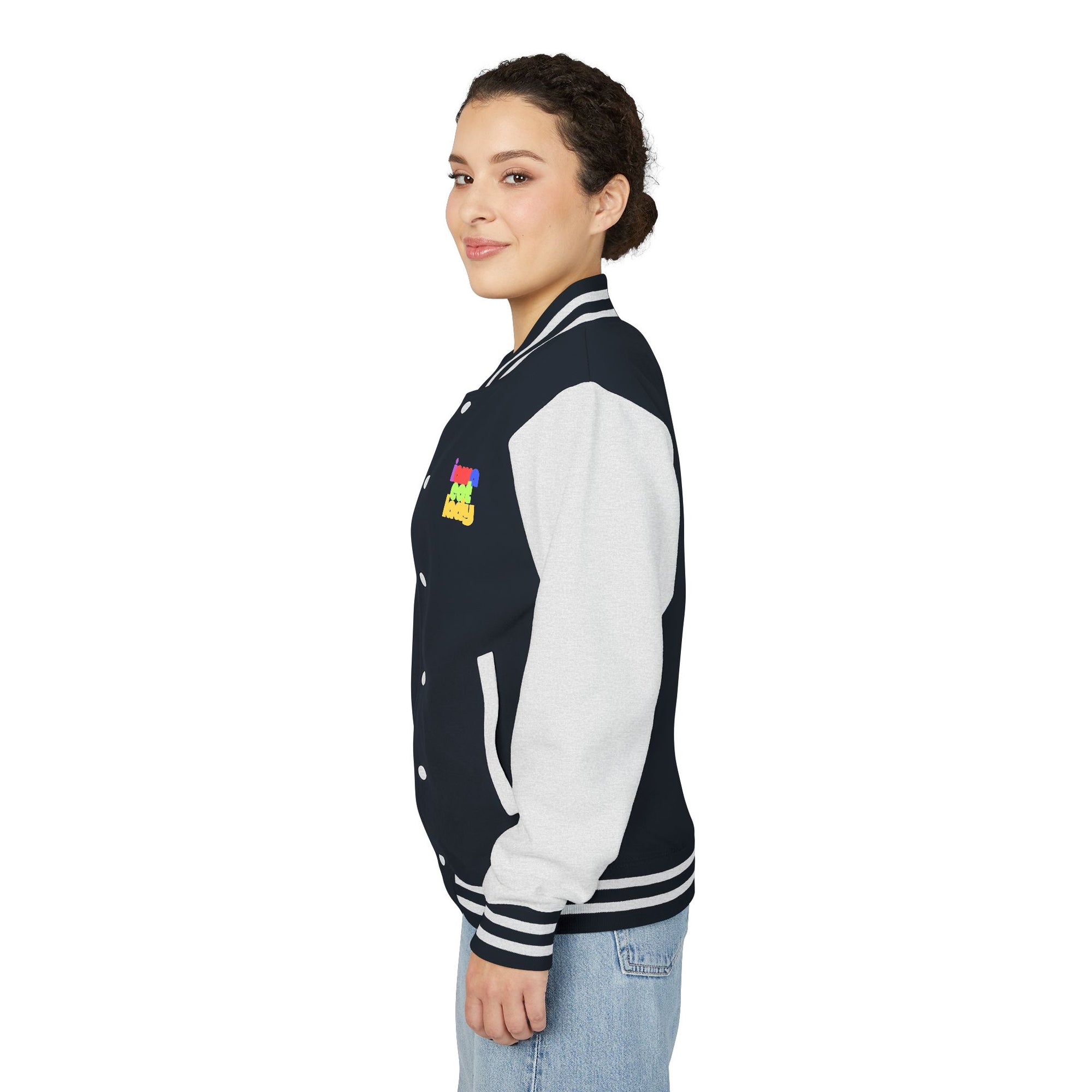 I Am A Cat Lady Colorful Letterman Jacket