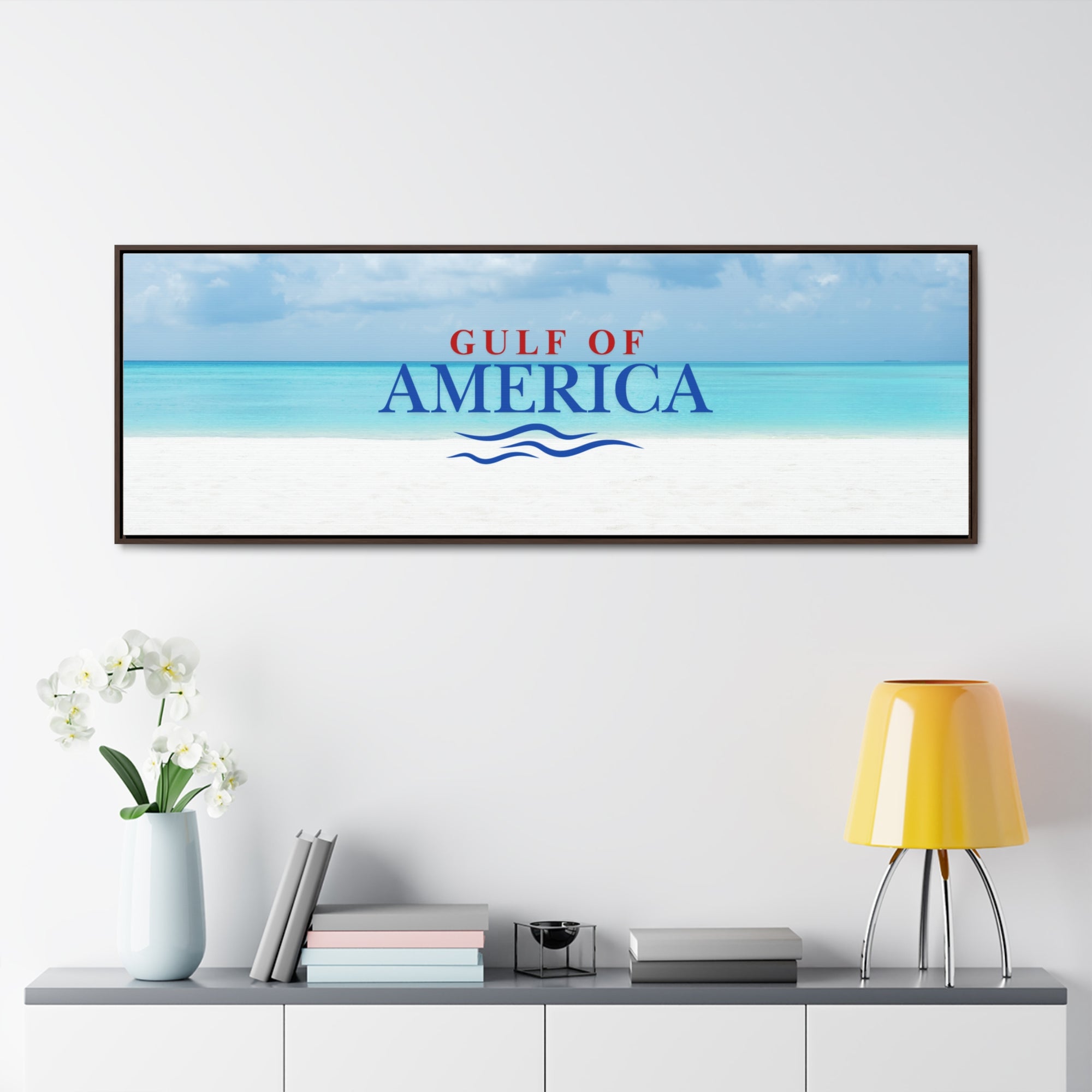 American Gulf Canvas Wrap - Coastal Wall Art for Beach Lovers