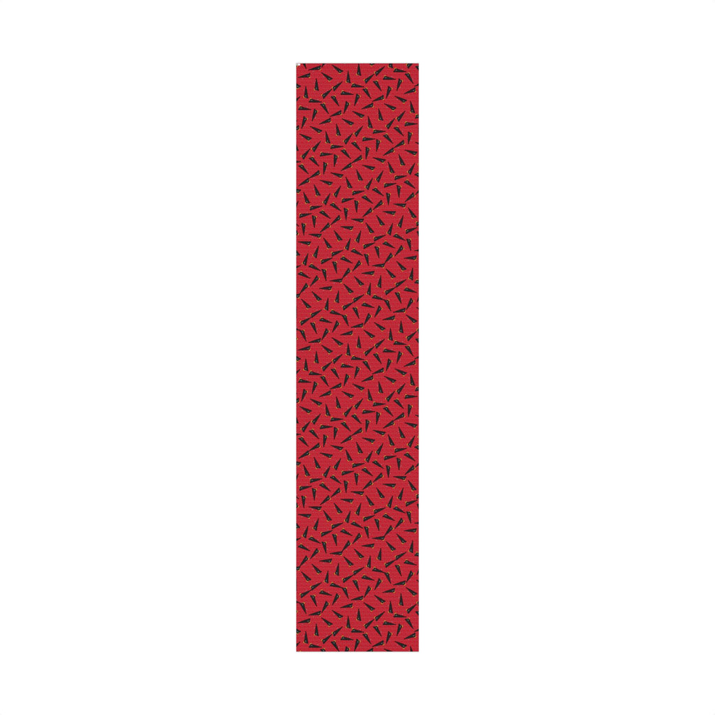 Commander-in-Recline Heart Wrap – Satirical Red All-Occasion Gift Paper