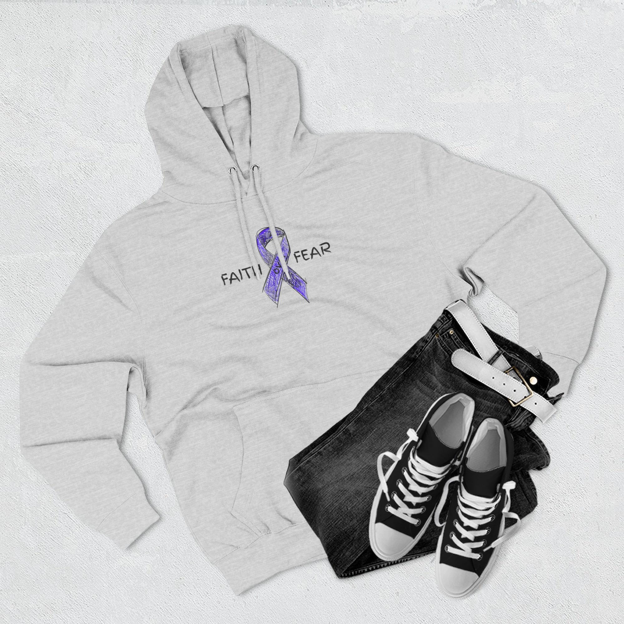 Faith Over Fear Epilepsy Awareness Hoodie