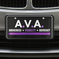 A.V.A. Awareness Visibility Advocacy Car Tag – Epilepsy Awareness License Plate