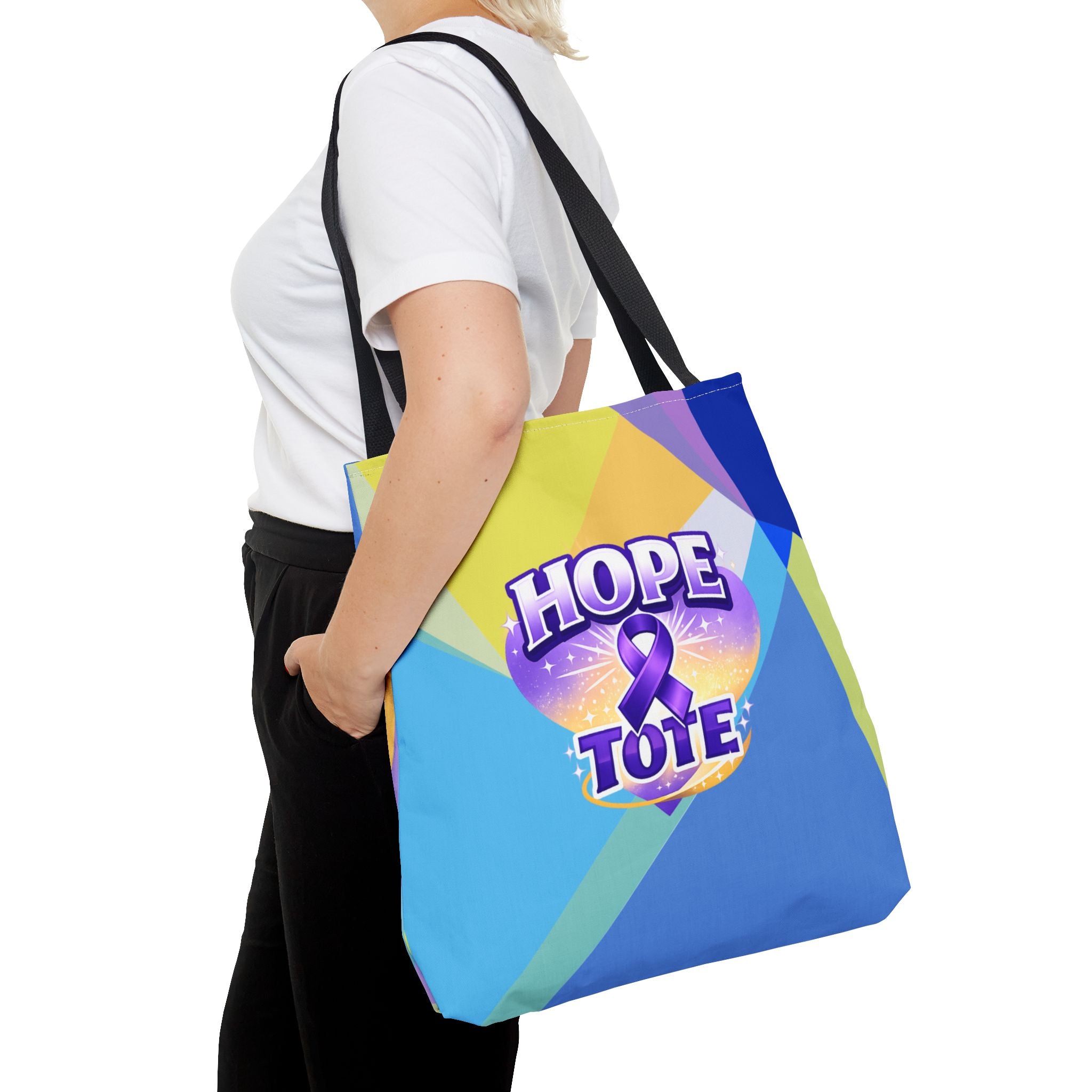 Hope Tote Epilepsy Awareness Ribbon Tote Bag
