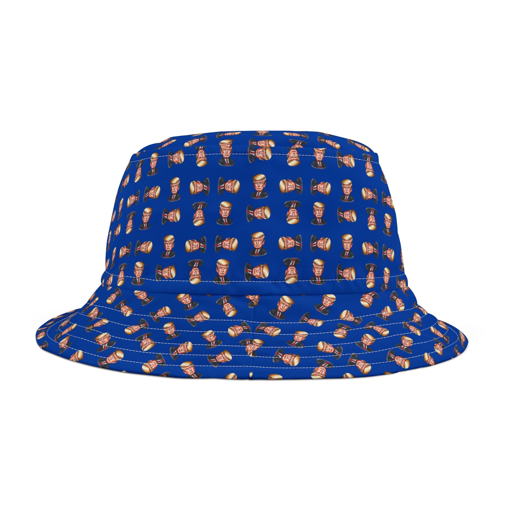 Trump Faces Printed Bucket Hat for Summer Fun