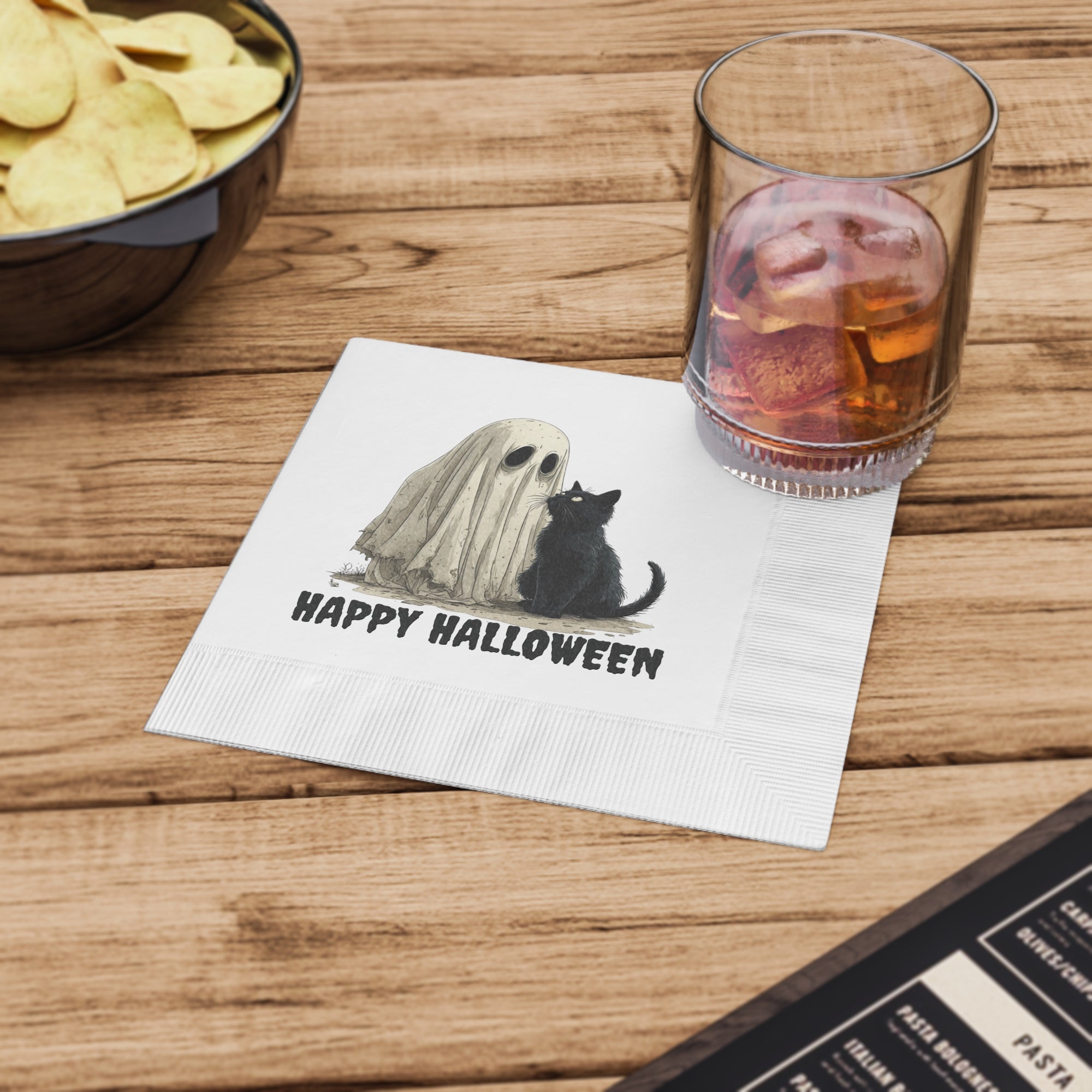 Halloween-themed Party Napkins, Spooky Decor