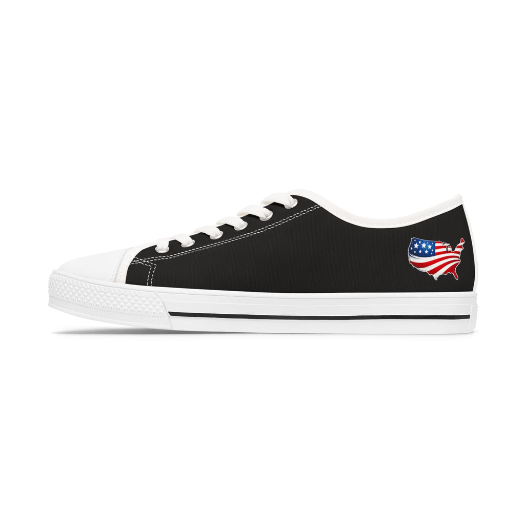 Make America Gracious Again Women's Low-Top Sneakers (Parody Canvas Shoes)