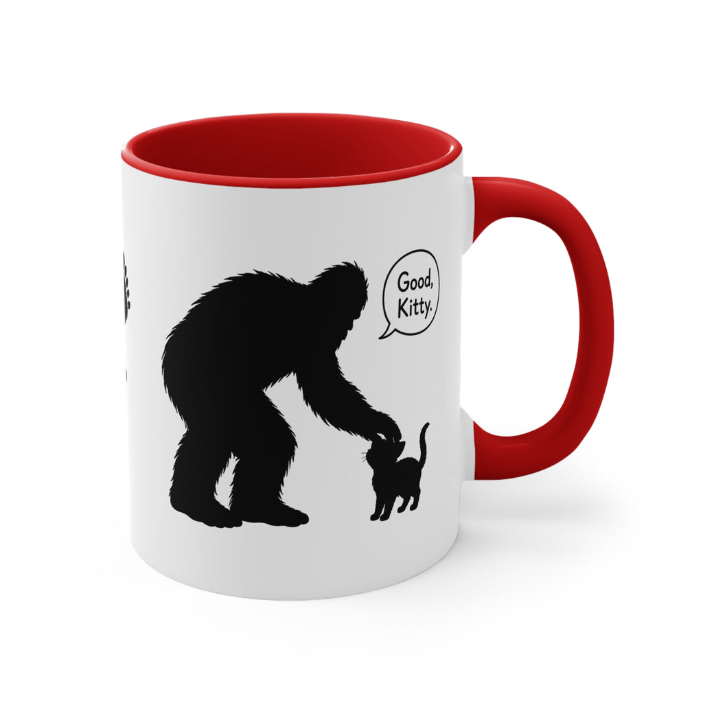 Sasquatch & Cat “Good, Kitty” Accent Mug
