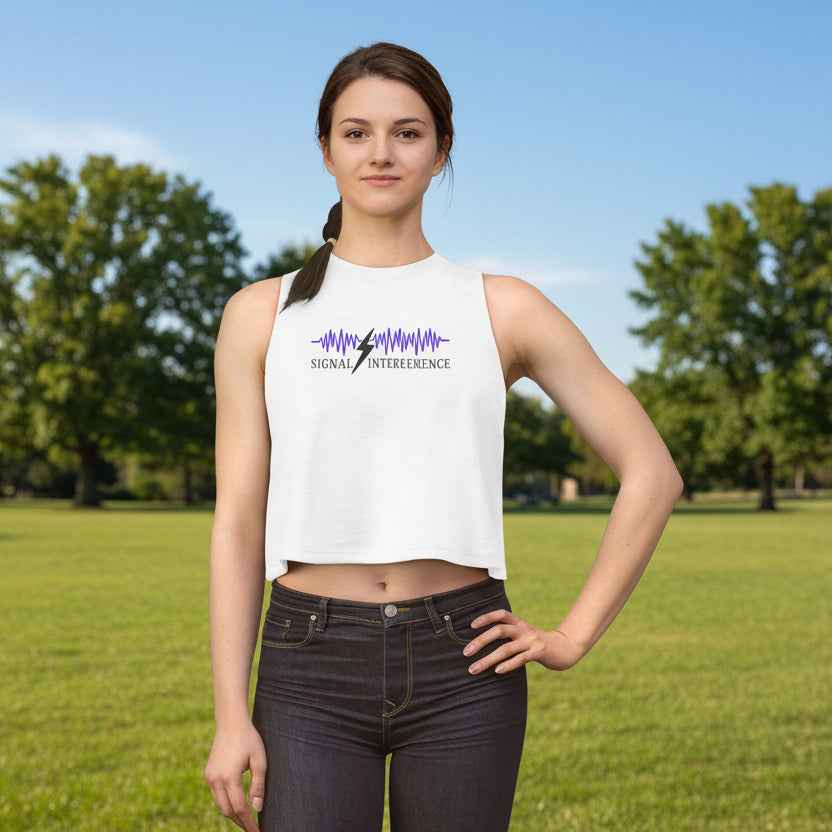Signal Interference Crop Tank – Neurostatic Edition