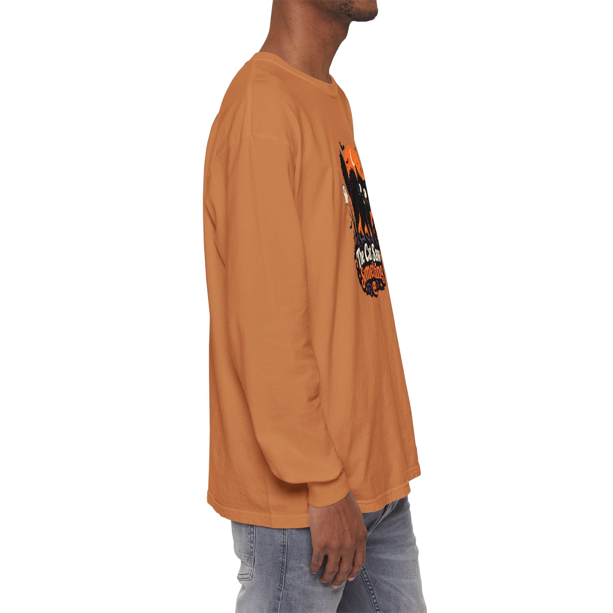 The Cat Saw Something Halloween Long Sleeve Shirt
