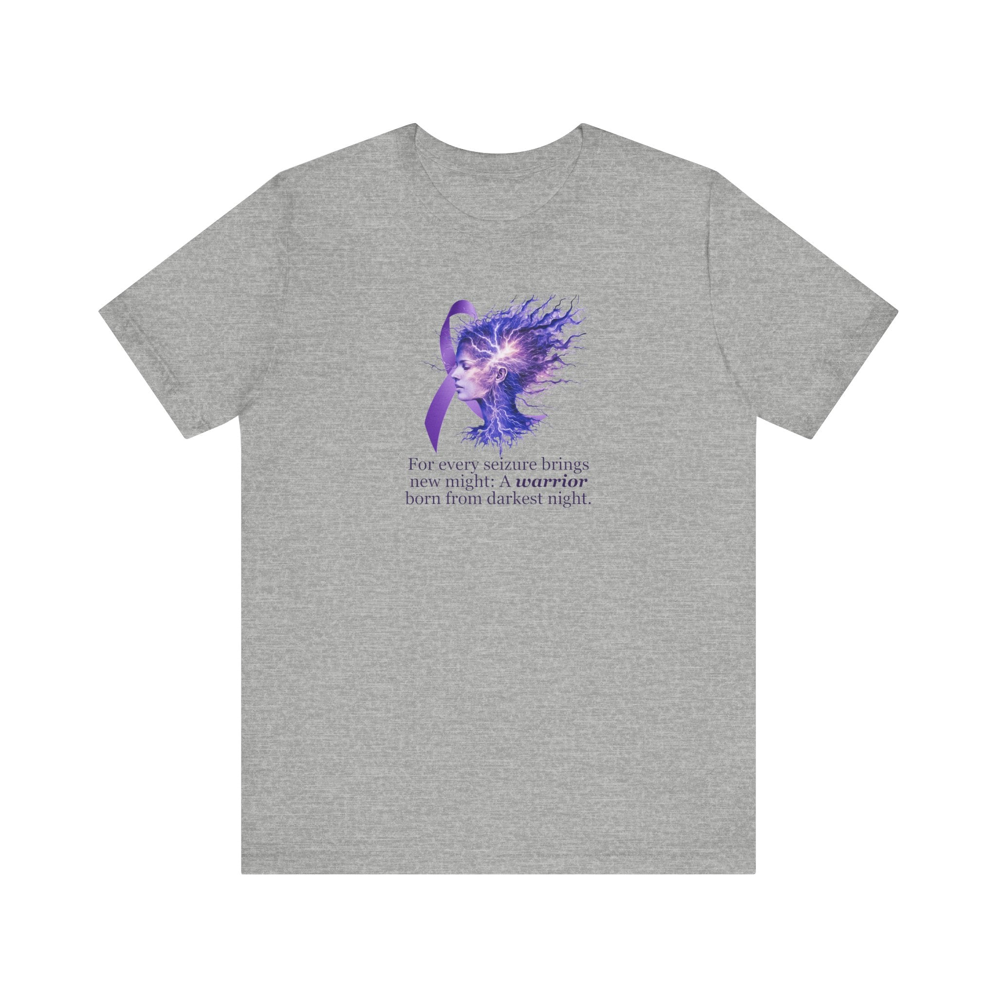 Photo depicting the ​A Warrior is Born Unisex Jersey Short Sleeve Tee from EpiAl's Shop.