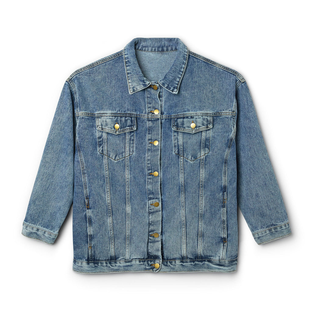 Executive Cat Lady Denim Jacket | Oversized Cat Lover Jean Jacket