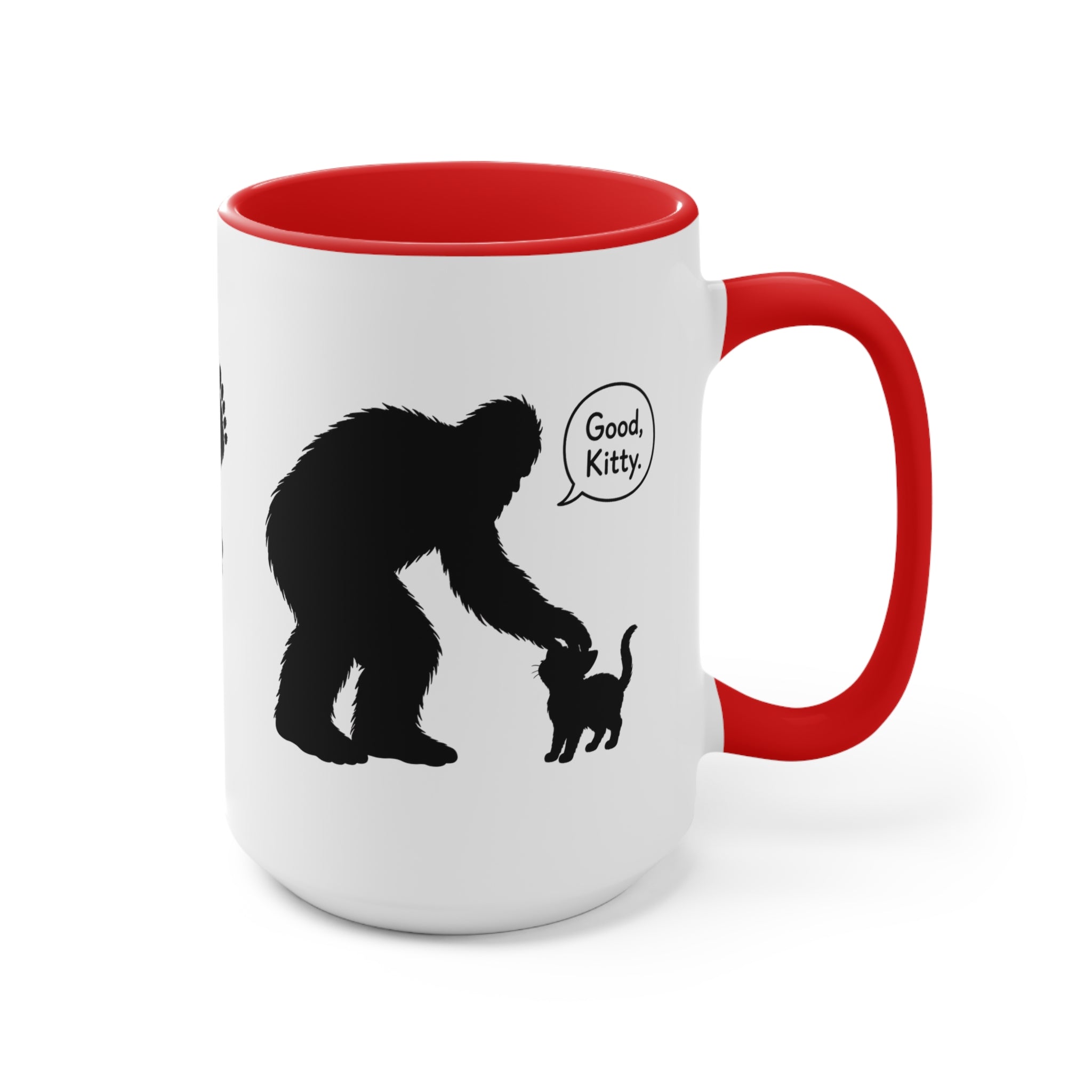 Sasquatch & Cat “Good, Kitty” Accent Mug