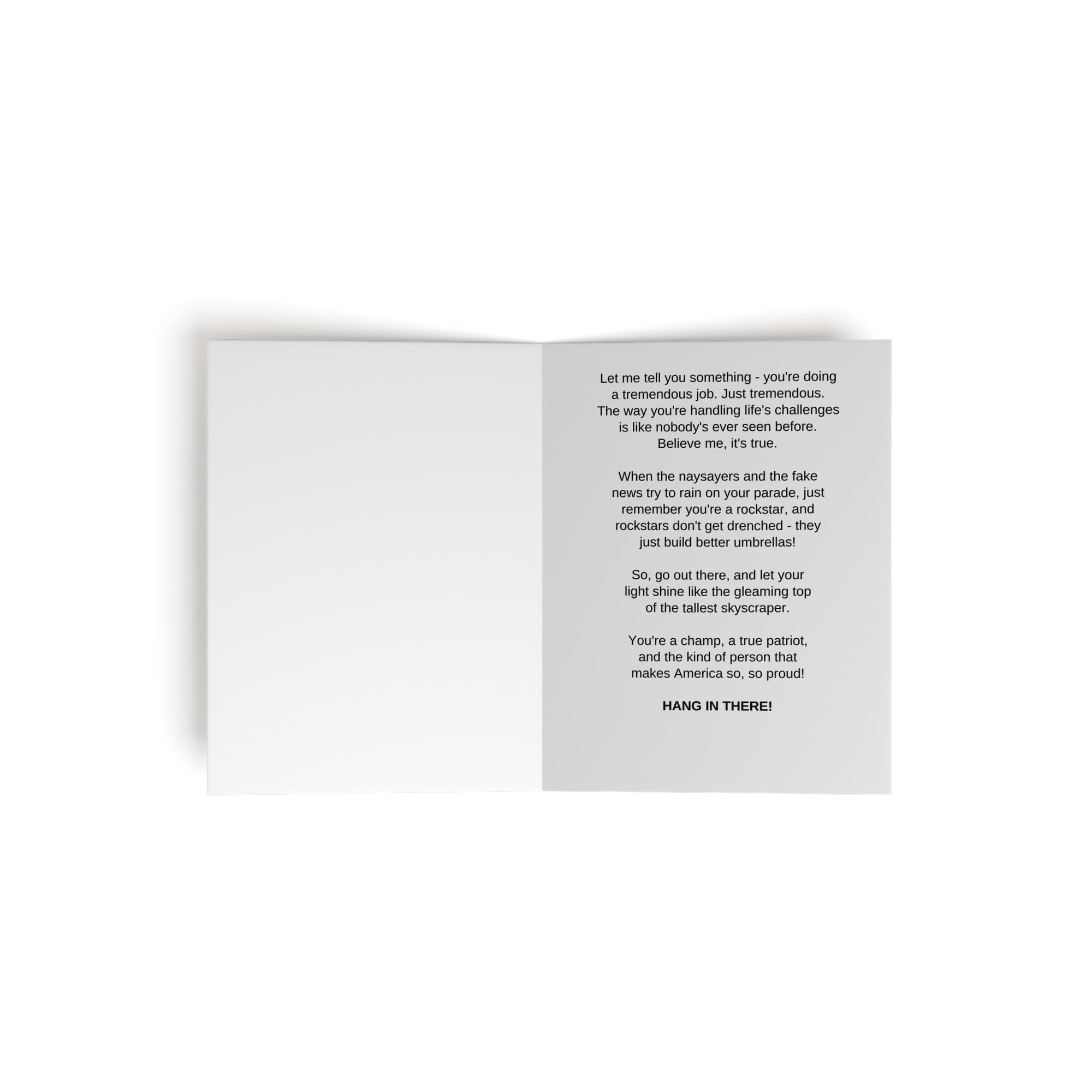 Donald Trump Encouragement Greeting Cards (8, 16, and 24 pcs)