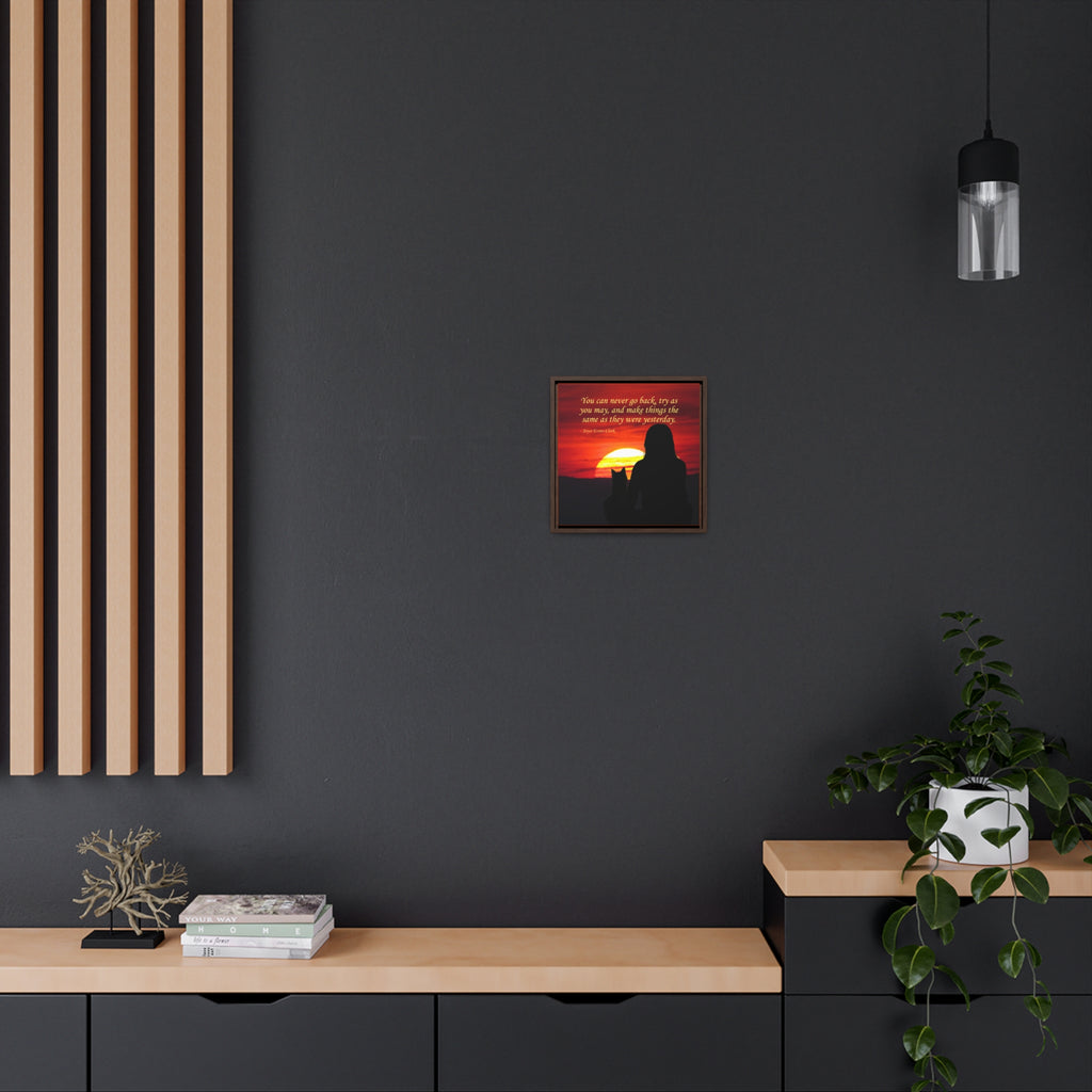Try As You May Gallery Canvas Wraps, Square Frame