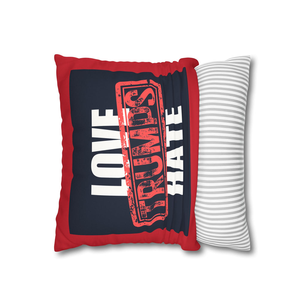 Love Trumps Hate Faux Suede Square Pillowcase - Cozy Decor for a Positive Vibe