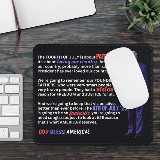 4th of July Design Gaming Mousepad