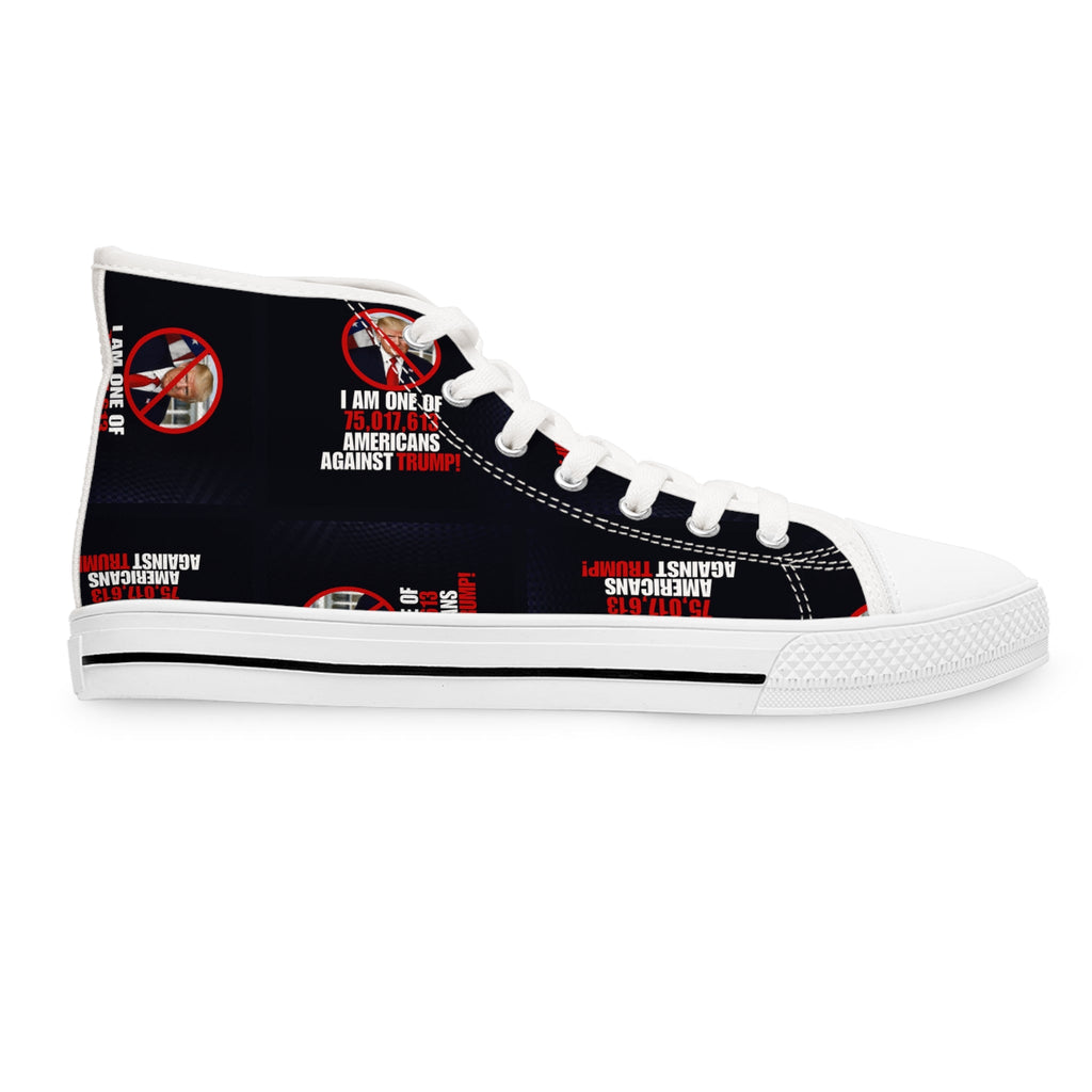 Women's High Top Sneakers - Americans Against Trump Printify