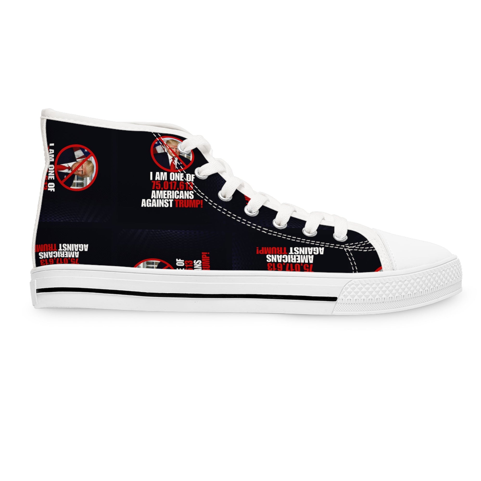 Women's High Top Sneakers - Americans Against Trump Printify