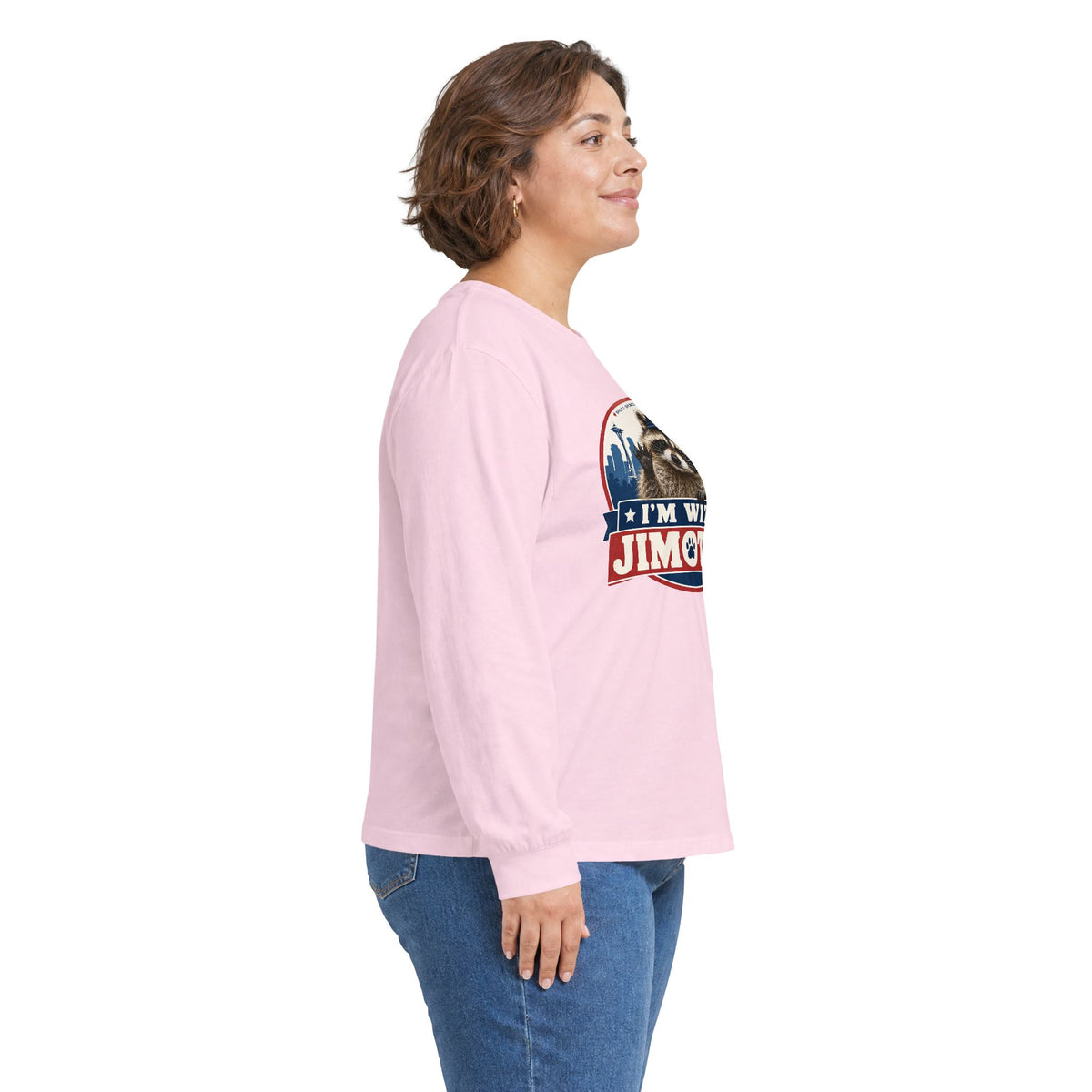 I’m With Jimothy Raccoon Long Sleeve T-Shirt