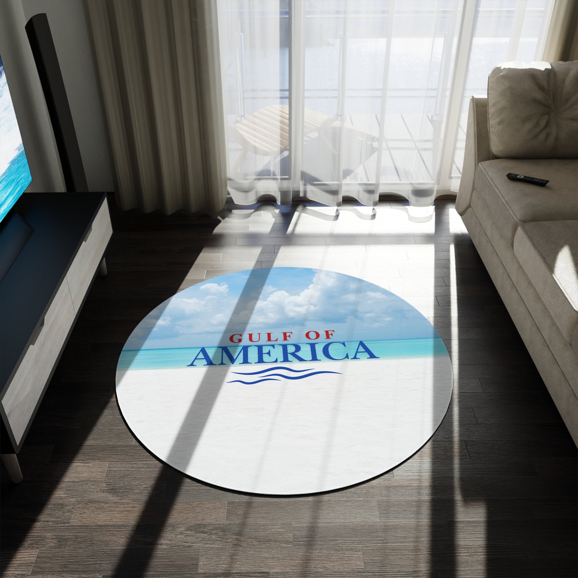 American Gulf Round Rug