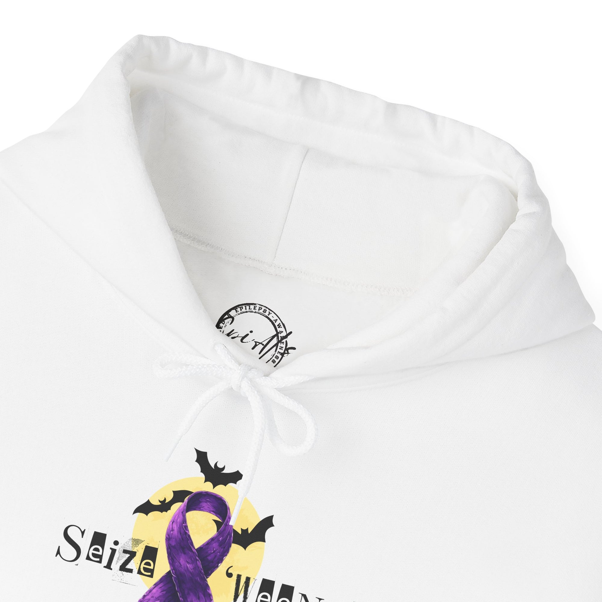 Cozy Halloween Purple Ribbon Hoodie
