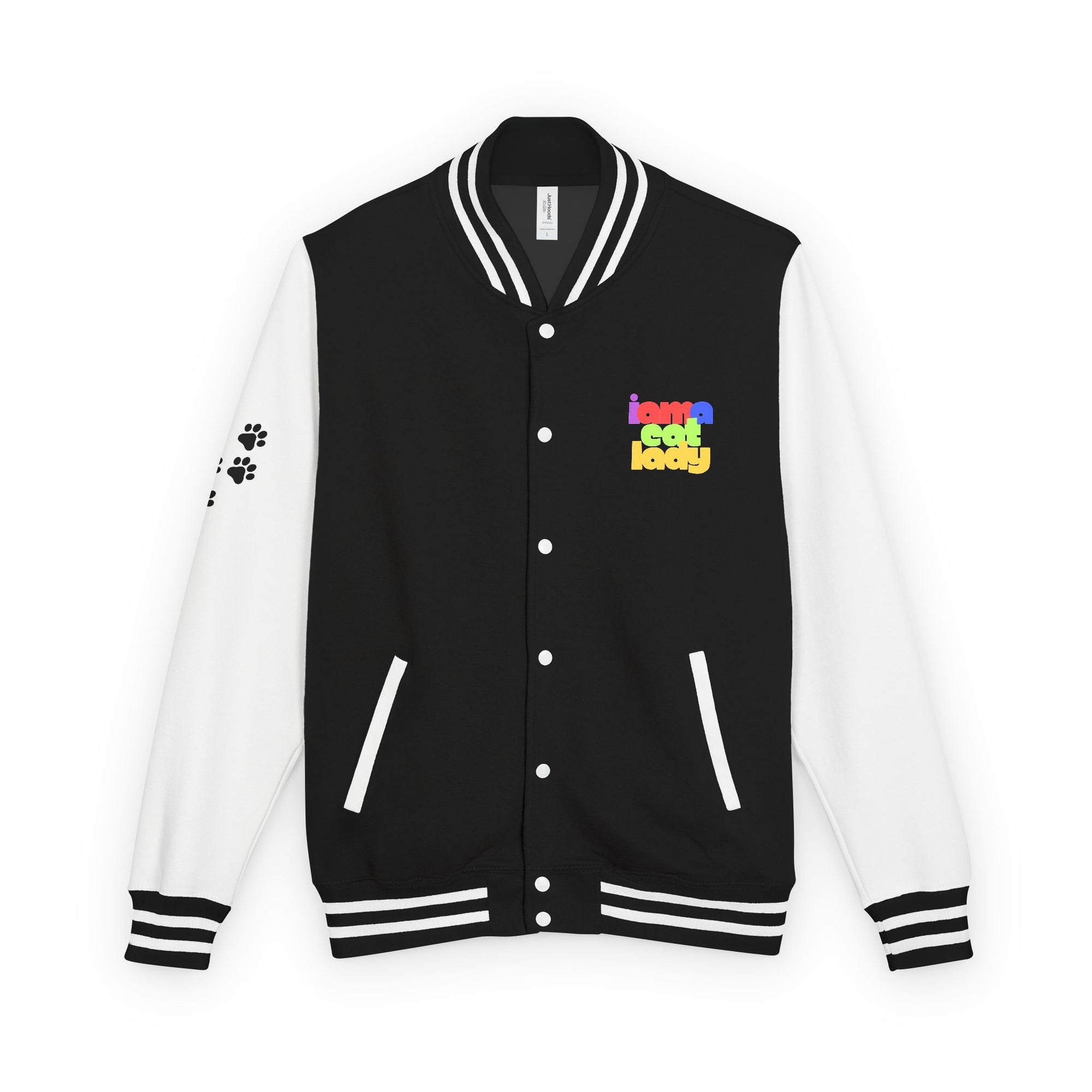 I Am A Cat Lady Colorful Letterman Jacket