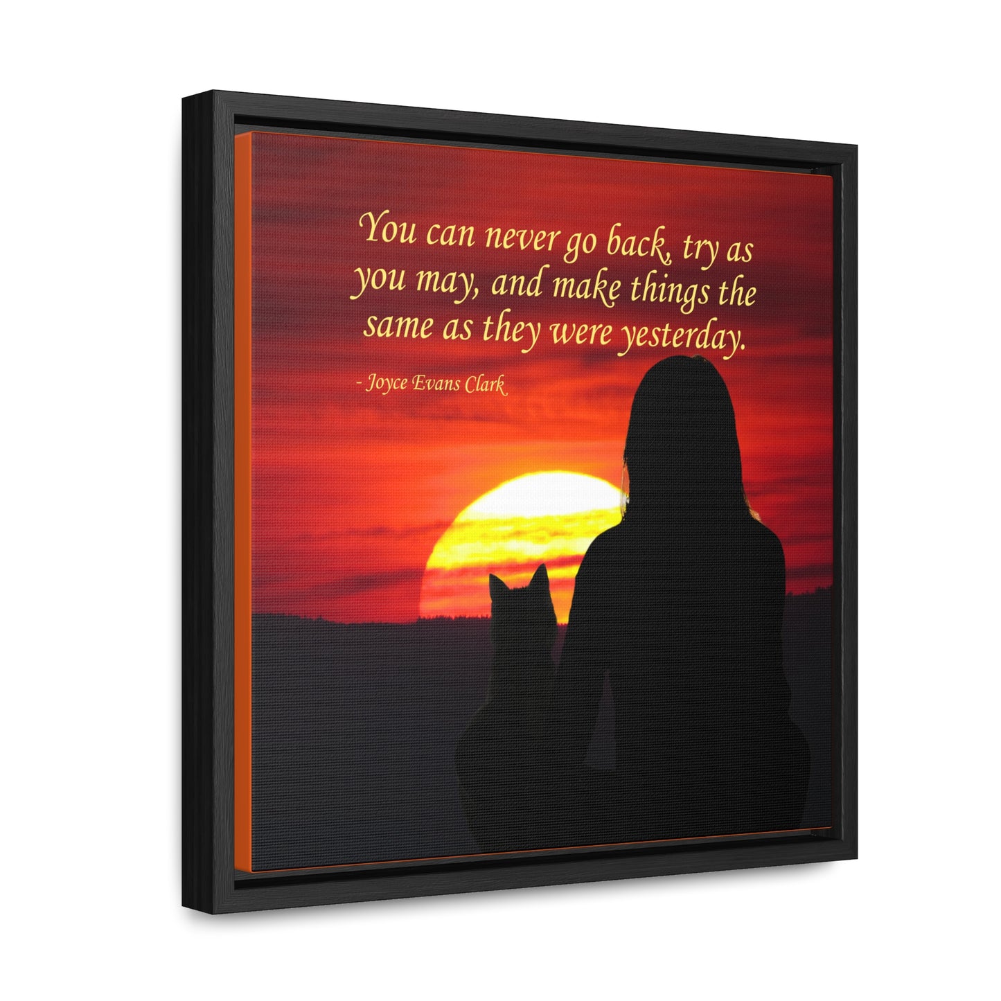 Try As You May Gallery Canvas Wraps, Square Frame