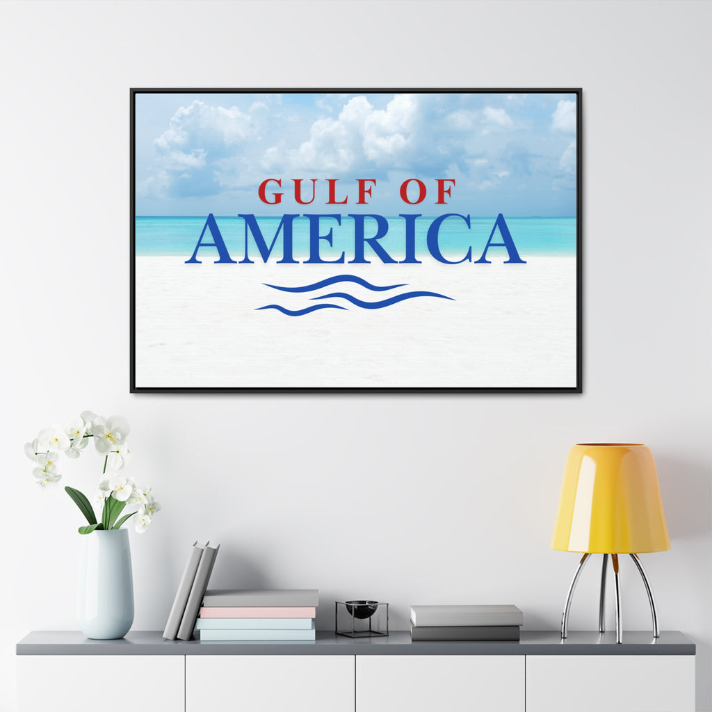 American Gulf Canvas Wrap - Coastal Wall Art for Beach Lovers