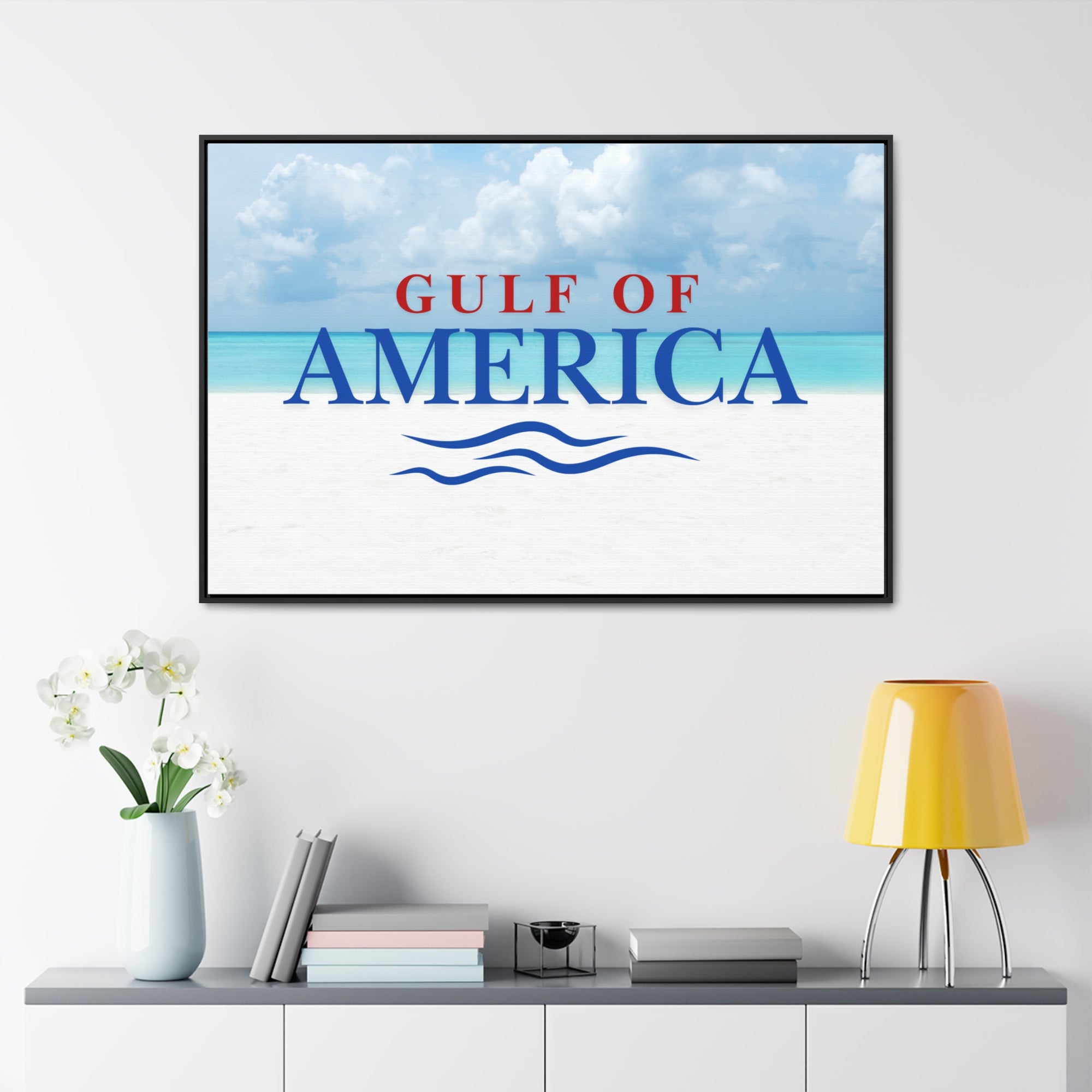 American Gulf Canvas Wrap - Coastal Wall Art for Beach Lovers