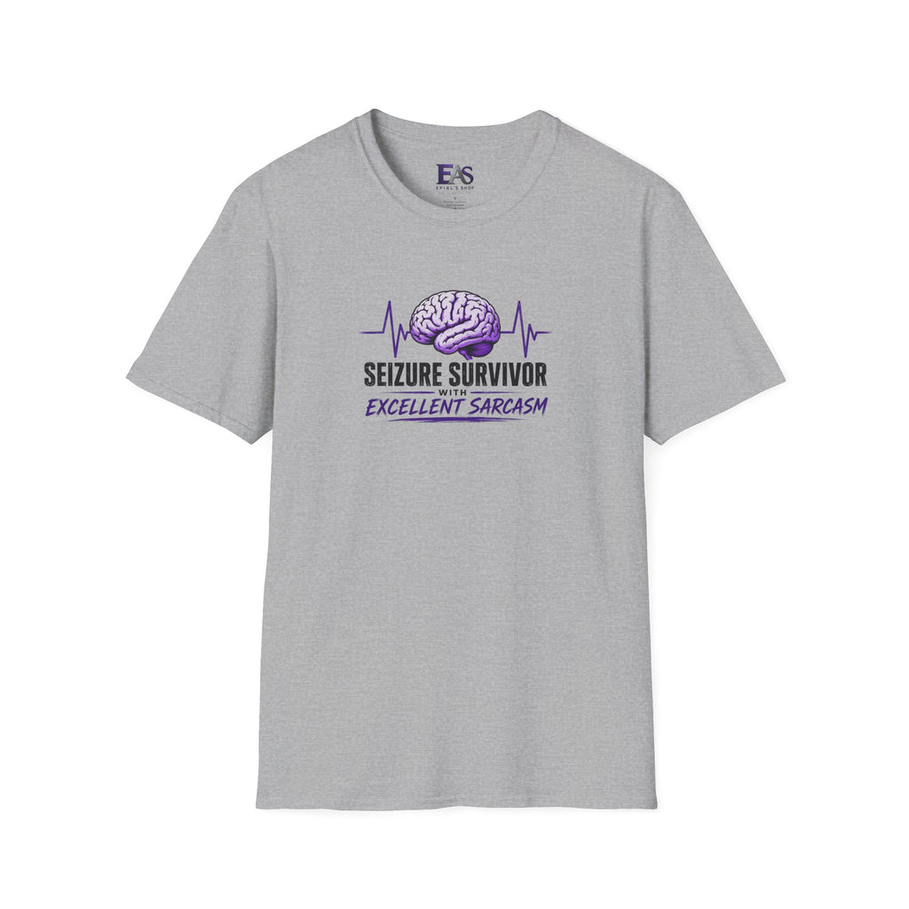 Seizure Survivor With Excellent Sarcasm Epilepsy T-Shirt