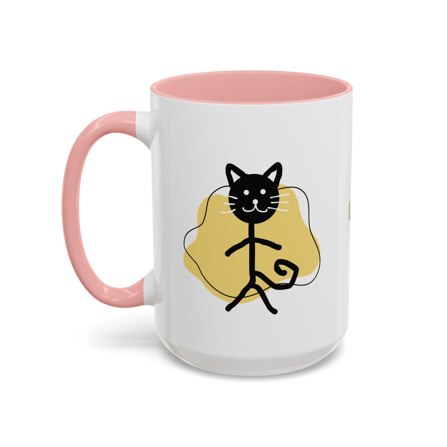 Playful Cat Accent Coffee Mug - 11oz & 15oz