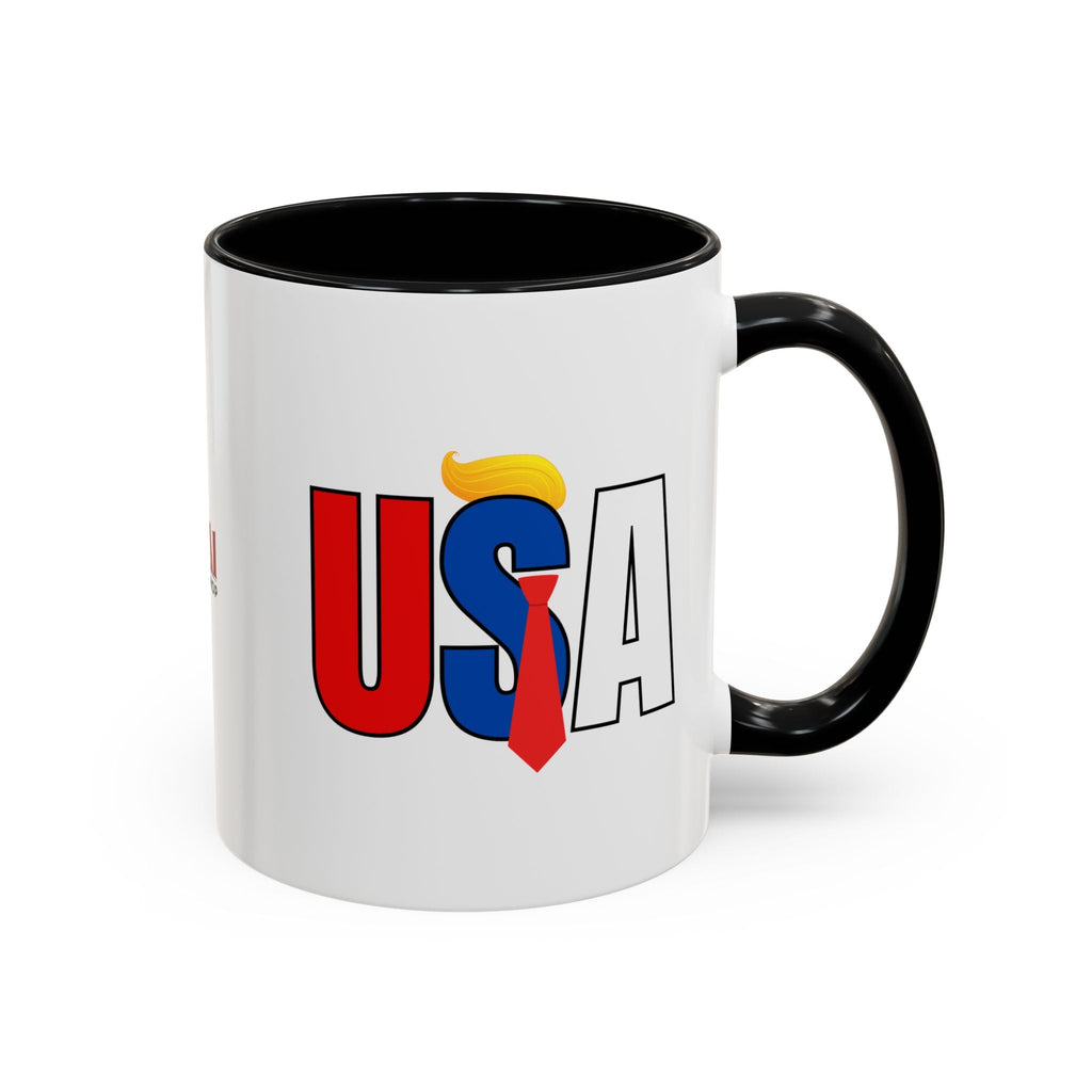 Trump USA Accent Coffee Mug Printify