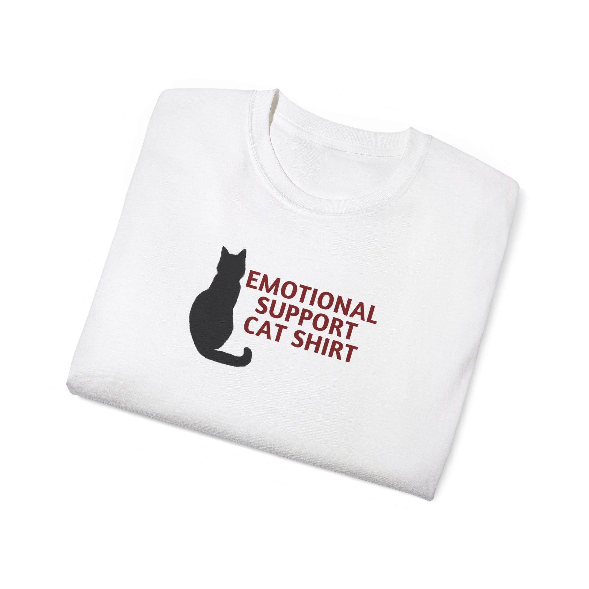 Emotional Support Cat Shirt, Unisex Ultra Cotton Tee - T - Shirt - Epileptic Al’s Shop