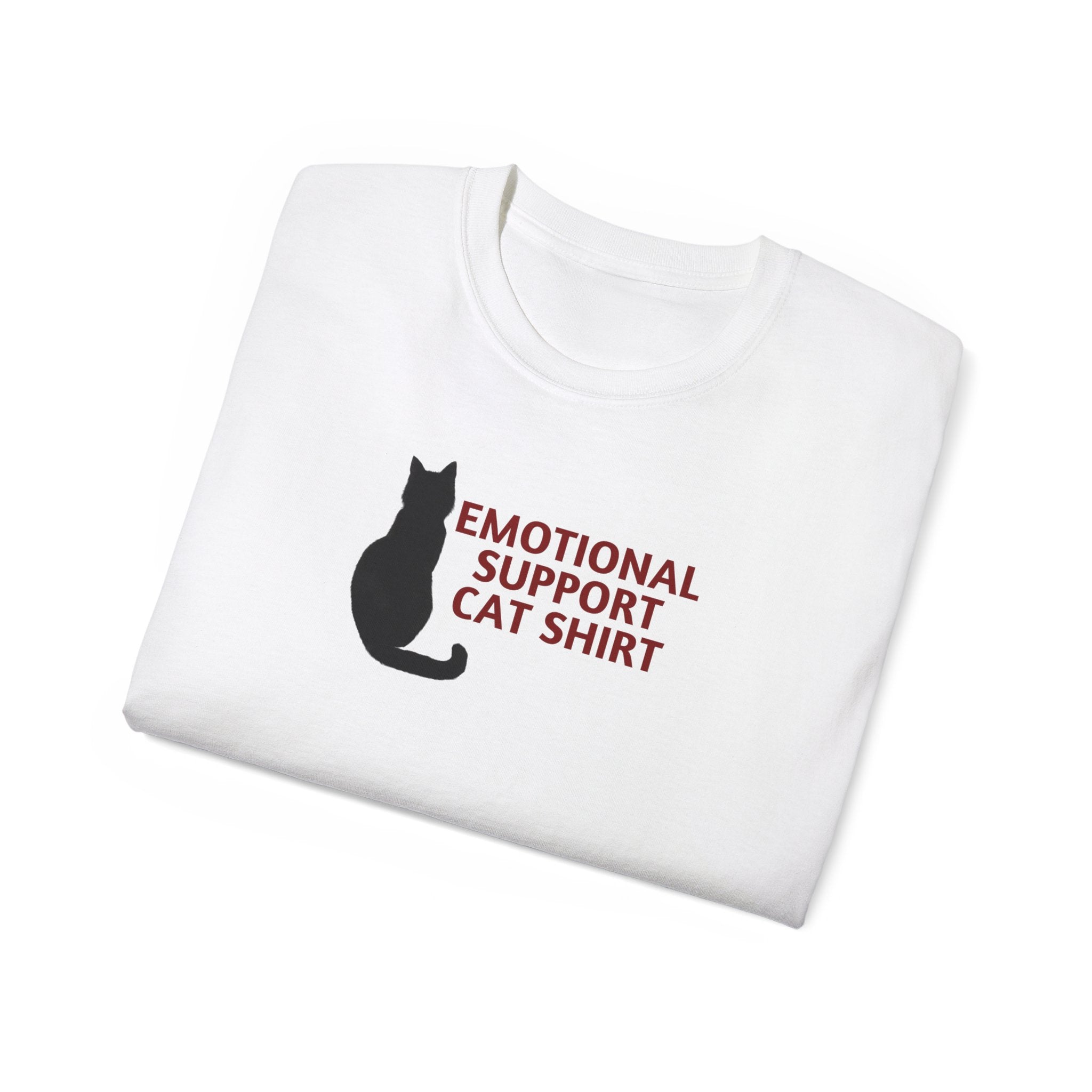Emotional Support Cat Shirt, Unisex Ultra Cotton Tee - T - Shirt - Epileptic Al’s Shop