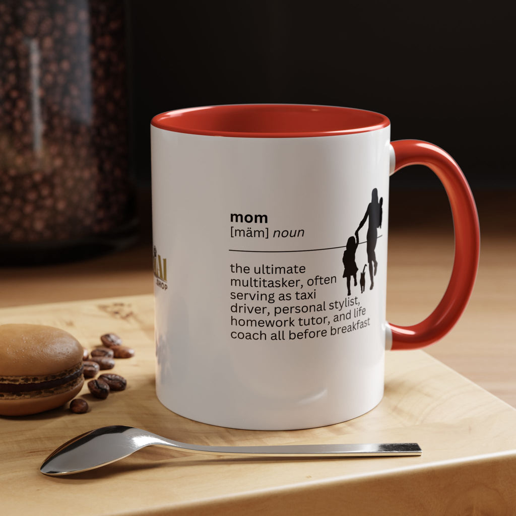 Mom Multitasker Accent Coffee Mug - Perfect Gift for Moms
