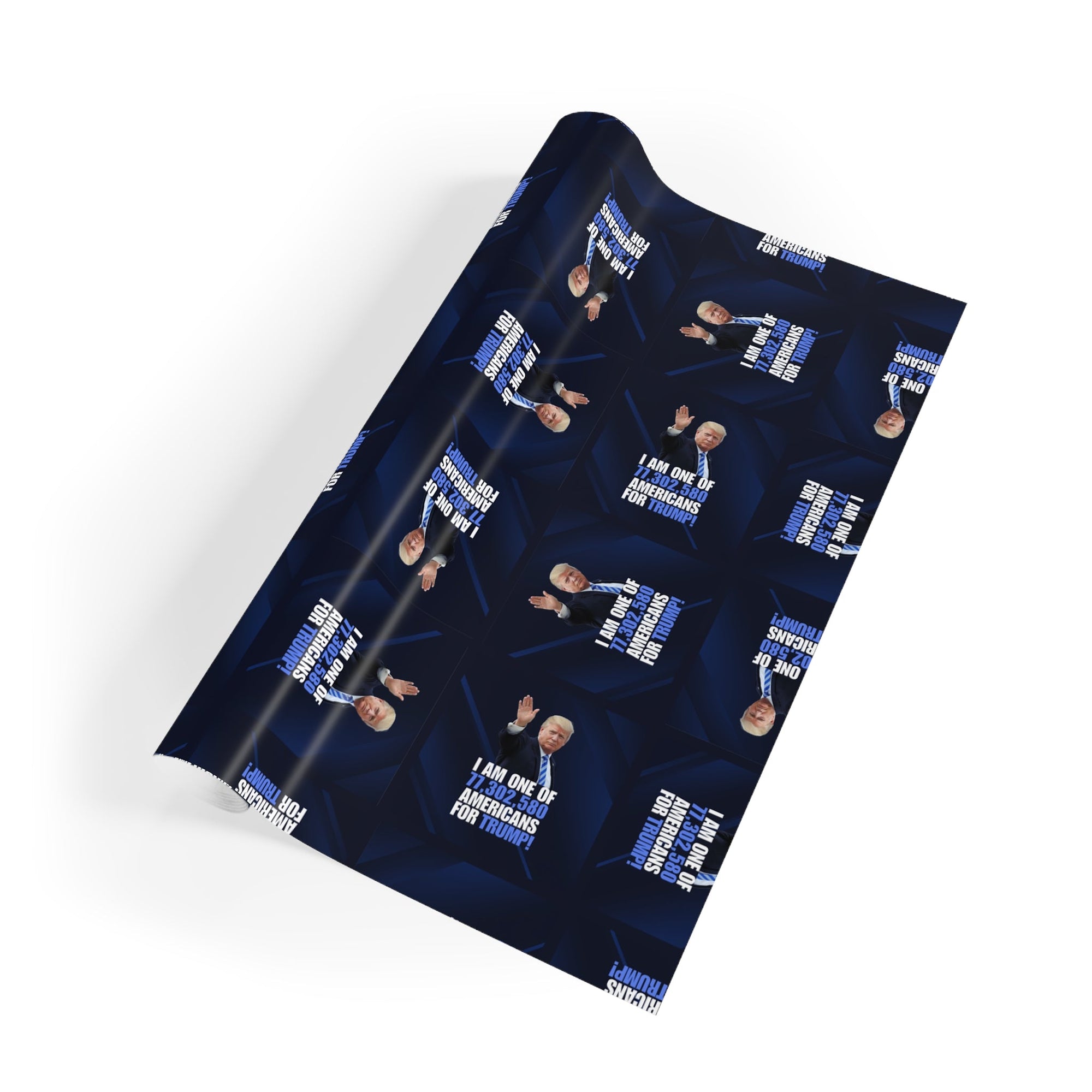Funny Gift Wrapping Paper - Americans for Trump - 1pc Roll Printify