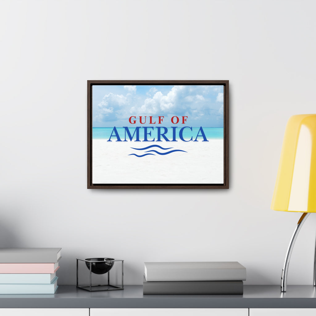 American Gulf Canvas Wrap - Coastal Wall Art for Beach Lovers