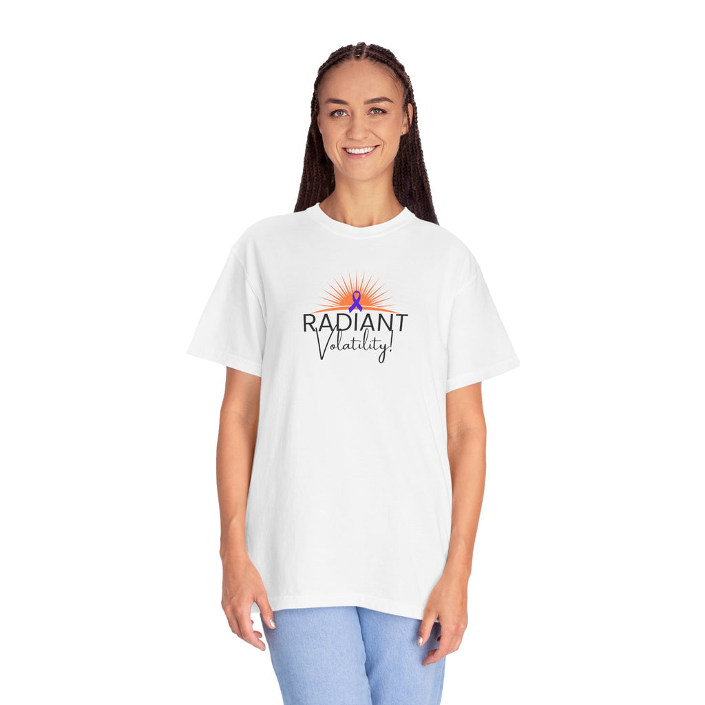 Radiant Volatility Unisex T-Shirt – Epilepsy Awareness Purple Ribbon Tee
