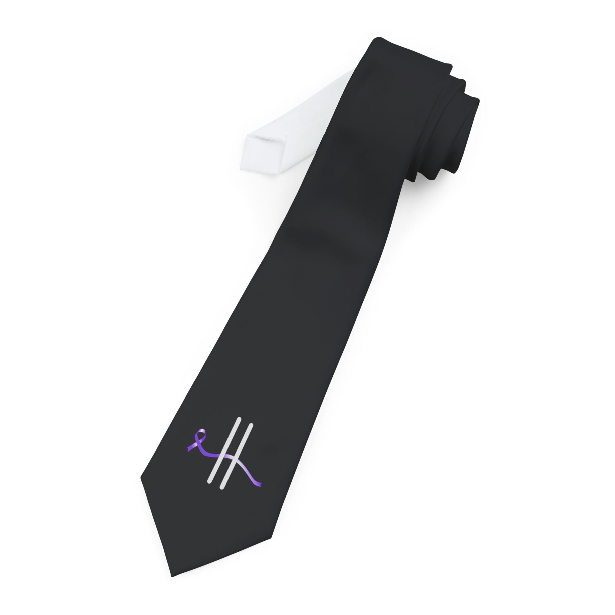Quiet Signal Epilepsy Awareness Necktie