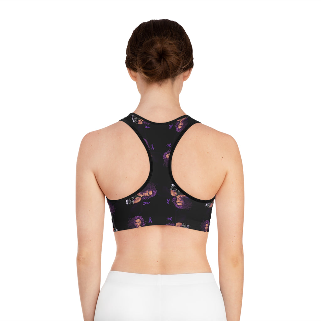 Epilepsy Warrior Woman Sports Bra/Workout Top