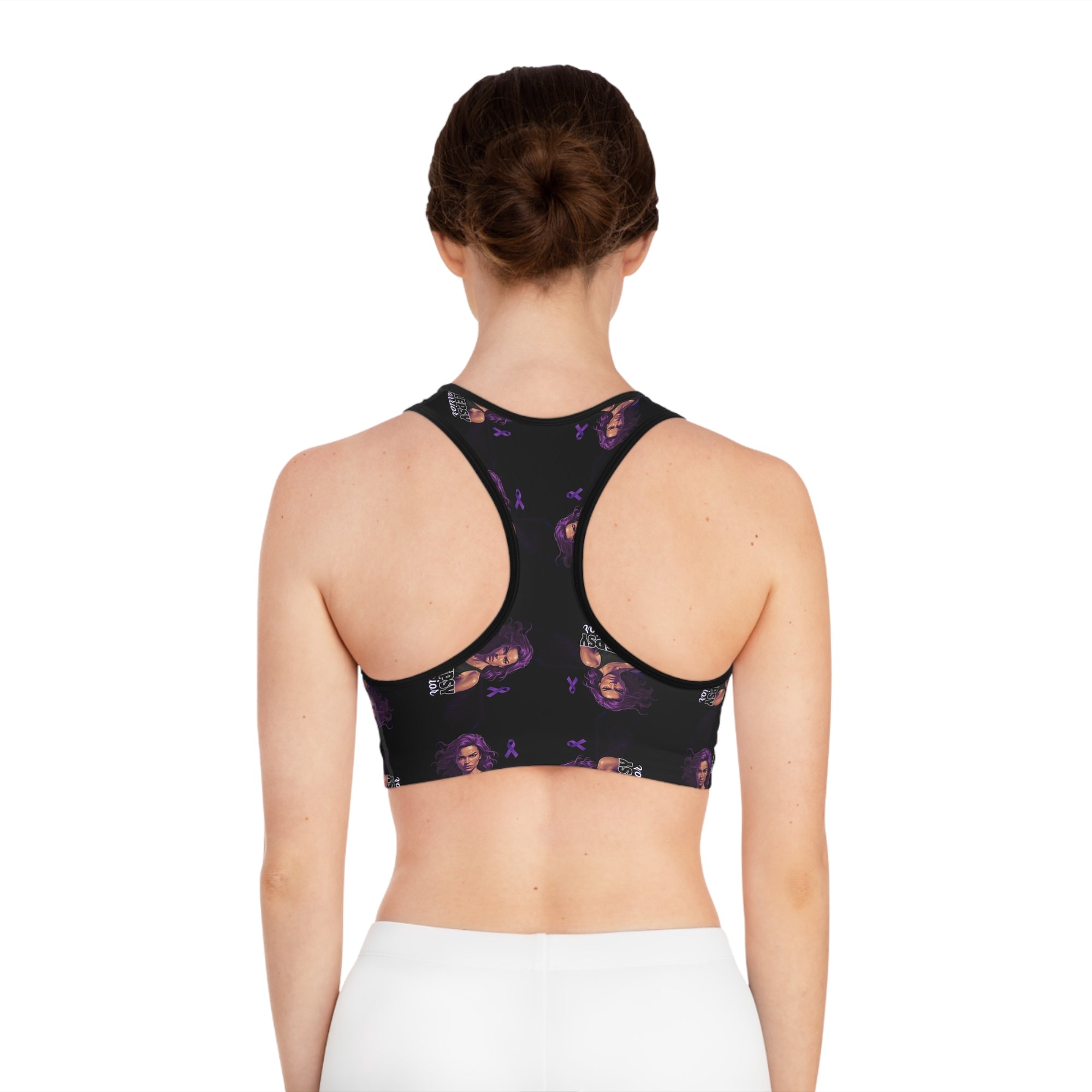 Epilepsy Warrior Woman Sports Bra/Workout Top