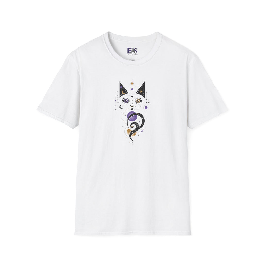Celestial Cat T-Shirt | Mystical Cosmic Cat Graphic Tee
