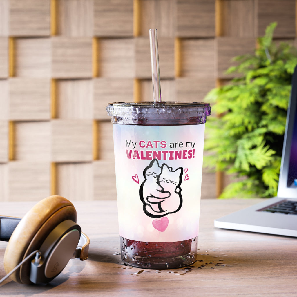 My Cats are my Valentines Suave Acrylic Cup